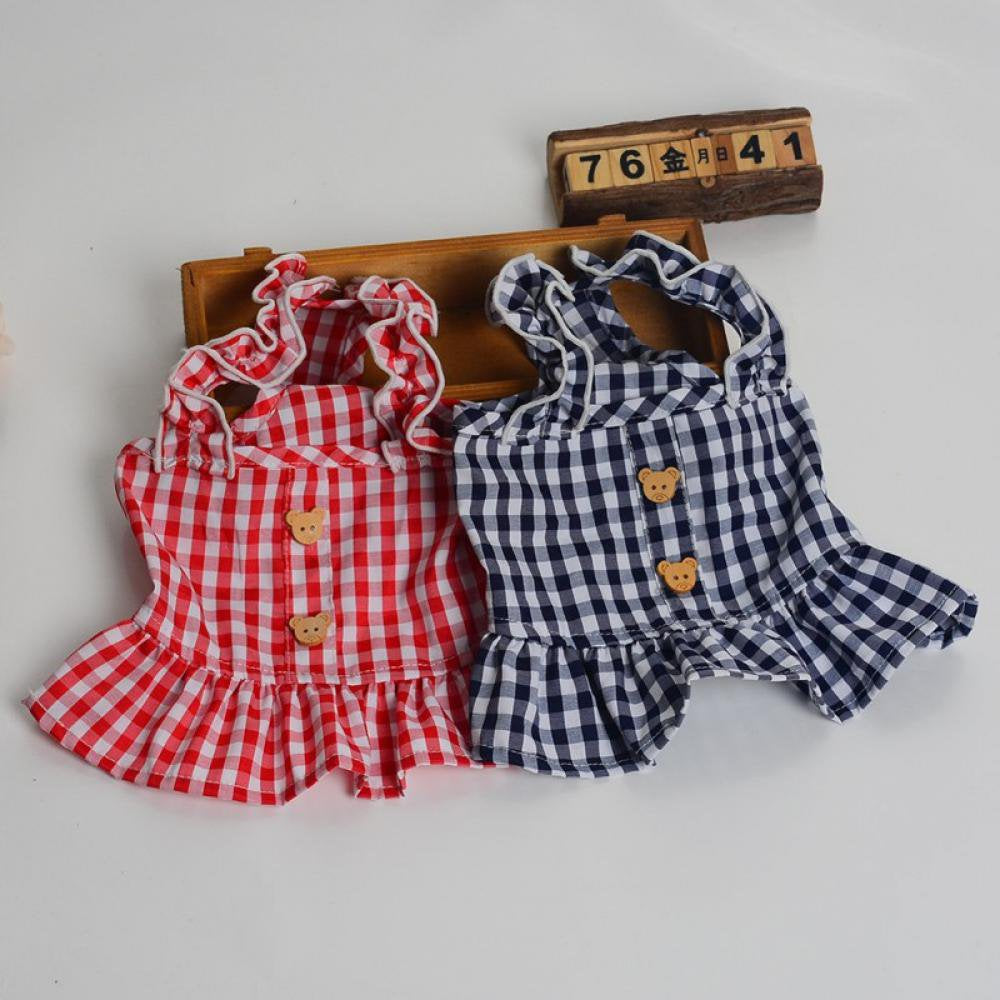 Baywell Pet Dress Shirt Puppy Skirt Cute Dog Dress Pet Summer Clothes Dog Apparel for Small Dogs and Cats XS-L Animals & Pet Supplies > Pet Supplies > Dog Supplies > Dog Apparel Baywell   