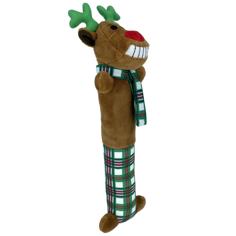 Multipet Reindeer Loofa Dog Toy with Squeaker, 12" Animals & Pet Supplies > Pet Supplies > Dog Supplies > Dog Toys Multipet   