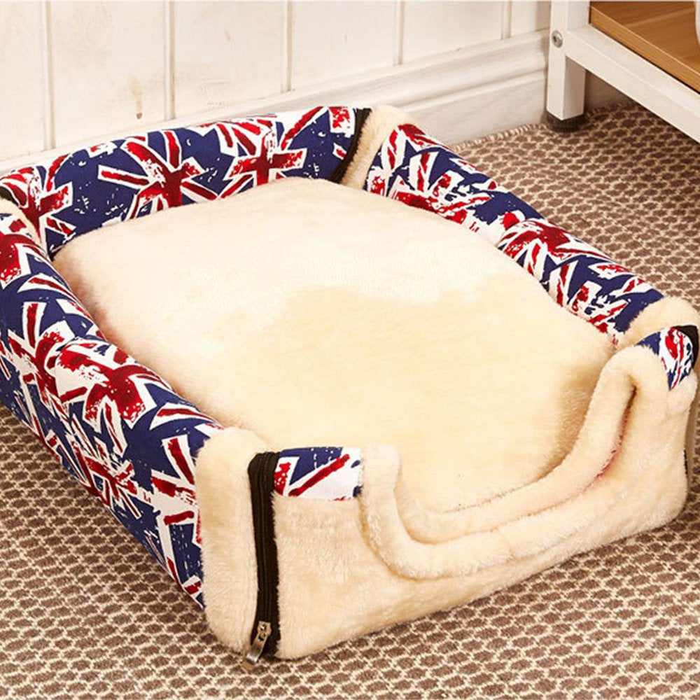 Dog House Kennel Nest with Mat Foldable Pet Dog Bed Cat Bed House for Small Medium Dogs Animals & Pet Supplies > Pet Supplies > Dog Supplies > Dog Houses Robot-GxG   