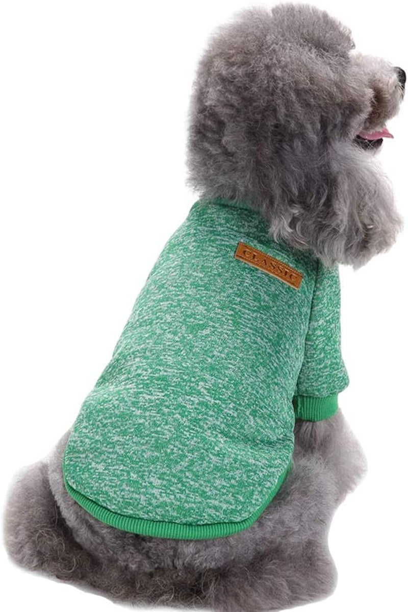 CHBORLESS Pet Dog Classic Knitwear Sweater Warm Winter Puppy Pet Coat Soft Sweater Clothing for Small Dogs (M, Grey) Animals & Pet Supplies > Pet Supplies > Dog Supplies > Dog Apparel CHBORLESS   