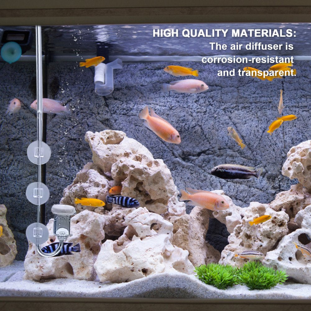 Aquarium Oxygen Dissolved Air Stone Transparent Oxygen Diffuser for Home & Commercial Use Small Animals & Pet Supplies > Pet Supplies > Fish Supplies > Aquarium Air Stones & Diffusers Rattan   