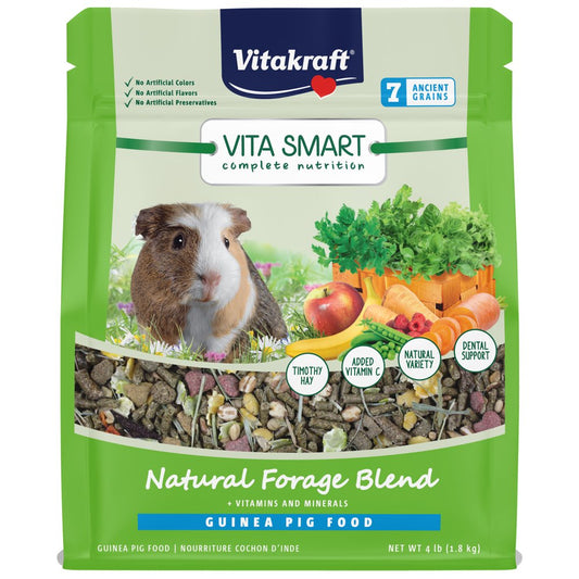 Vitakraft Vita Smart Natural Forage Blend Guinea Pig Food, 4Lb Animals & Pet Supplies > Pet Supplies > Small Animal Supplies > Small Animal Food Vitakraft Sunseed   