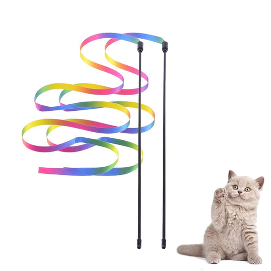 Carkira Teaser Cat Toys 2 Funny Cat Stick Toys with Interactive