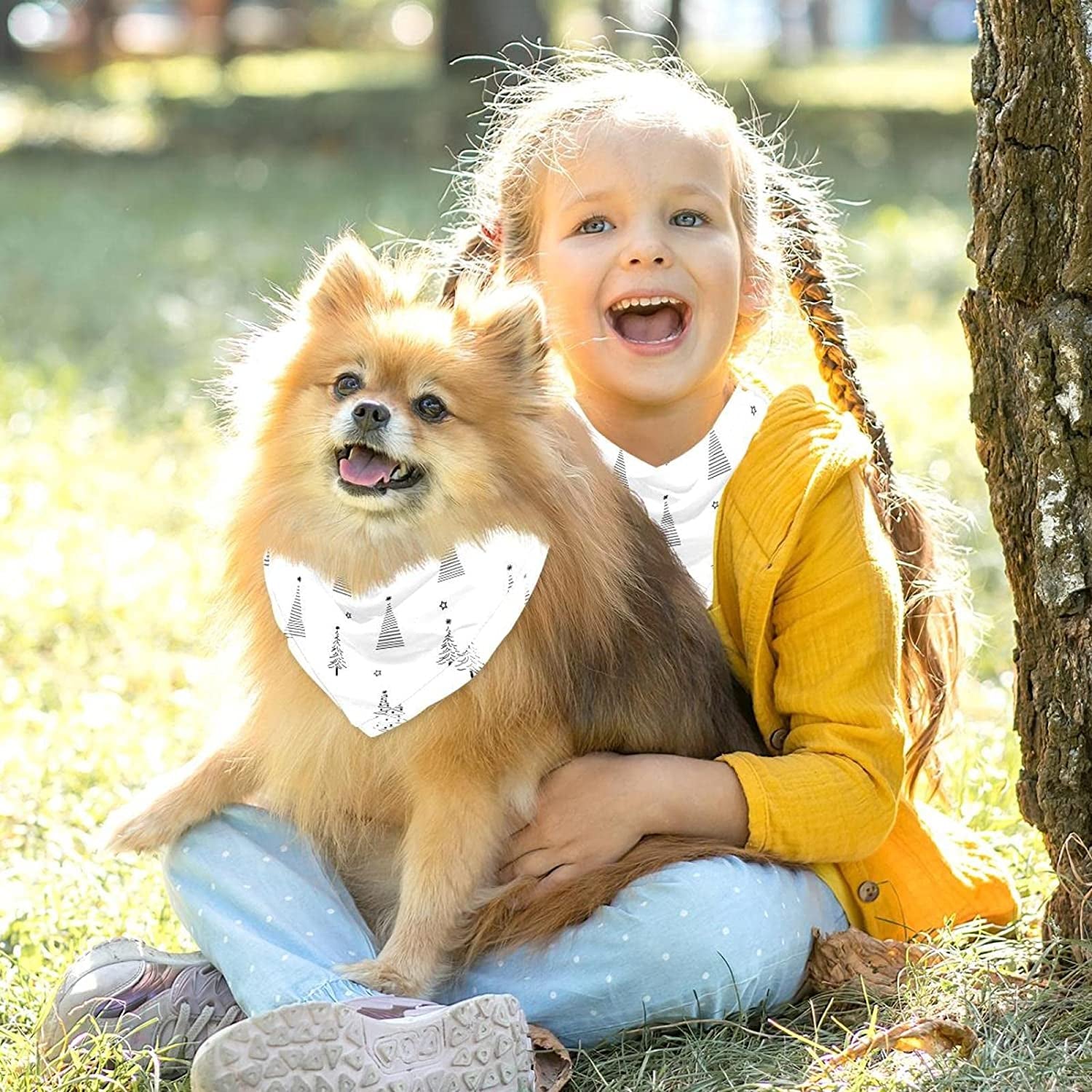 Dog Bandanas,Cat Triangle Bibs,Two Sizes,Christmas Tree,Pet Scarf for Small Medium Large Pets Animals & Pet Supplies > Pet Supplies > Dog Supplies > Dog Apparel tzhcjsjgs   