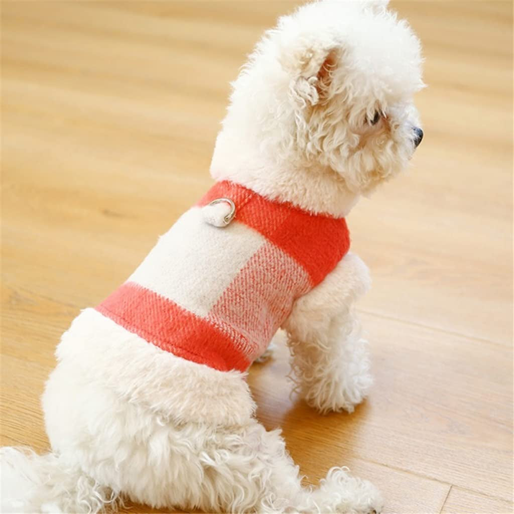 Fleece Pet Dog Clothes Puppy Plaid Coat Vest Jacket Clothing French Bulldogpug Costumes Jacket for Small Dogs Vest (A XL Code) Animals & Pet Supplies > Pet Supplies > Dog Supplies > Dog Apparel Tomator   