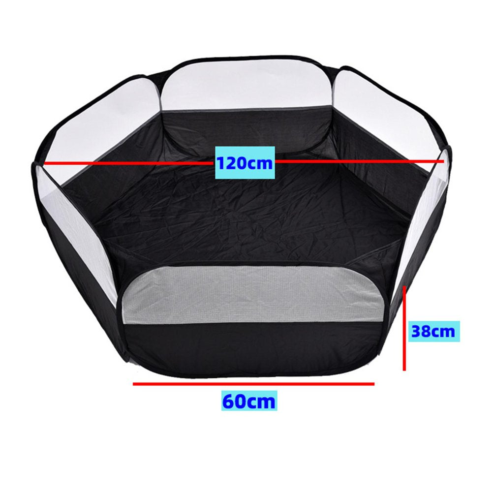 Portable Animal Playpen Cage Tent Yard Fence Puppy Kennel Indoor anti with Cover