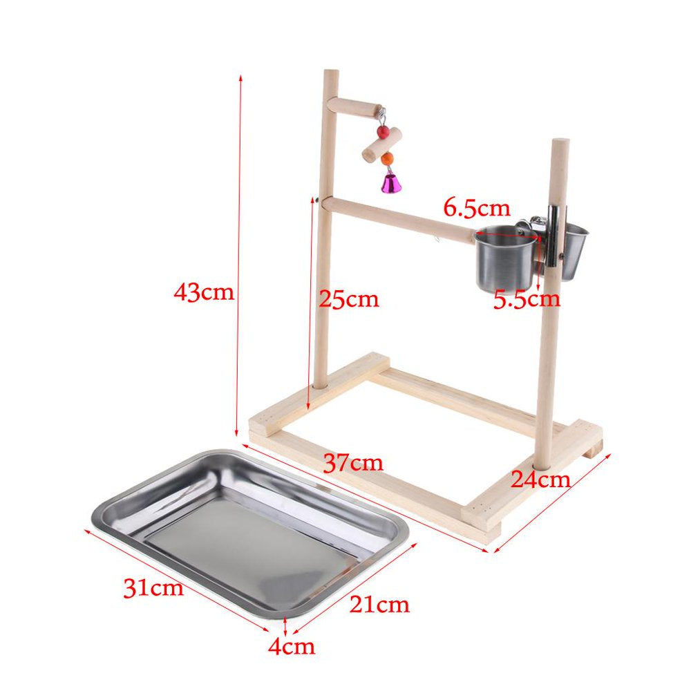 Parrot Playstand Bird Playground Wood Perch Gym Training Stand Playpen Bird Toys Exercise for Parakeet Cockatiel Cage Accessories Animals & Pet Supplies > Pet Supplies > Bird Supplies > Bird Gyms & Playstands perfk   