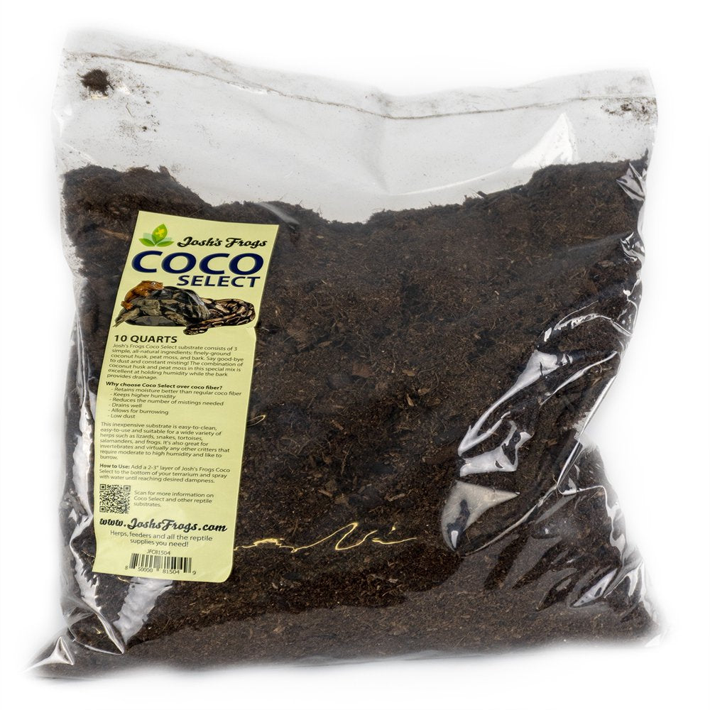 Josh'S Frogs Coco Select Terrarium Substrate (10 Quarts) Animals & Pet Supplies > Pet Supplies > Fish Supplies > Aquarium Gravel & Substrates Josh's Frogs   