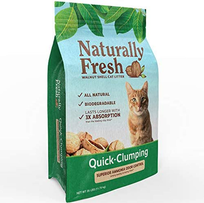 Naturally Fresh Cat Litter - Walnut-Based Quick-Clumping Kitty Litter, Unscented , 26 Lb (23001) Animals & Pet Supplies > Pet Supplies > Cat Supplies > Cat Litter Bolanlay LLC   