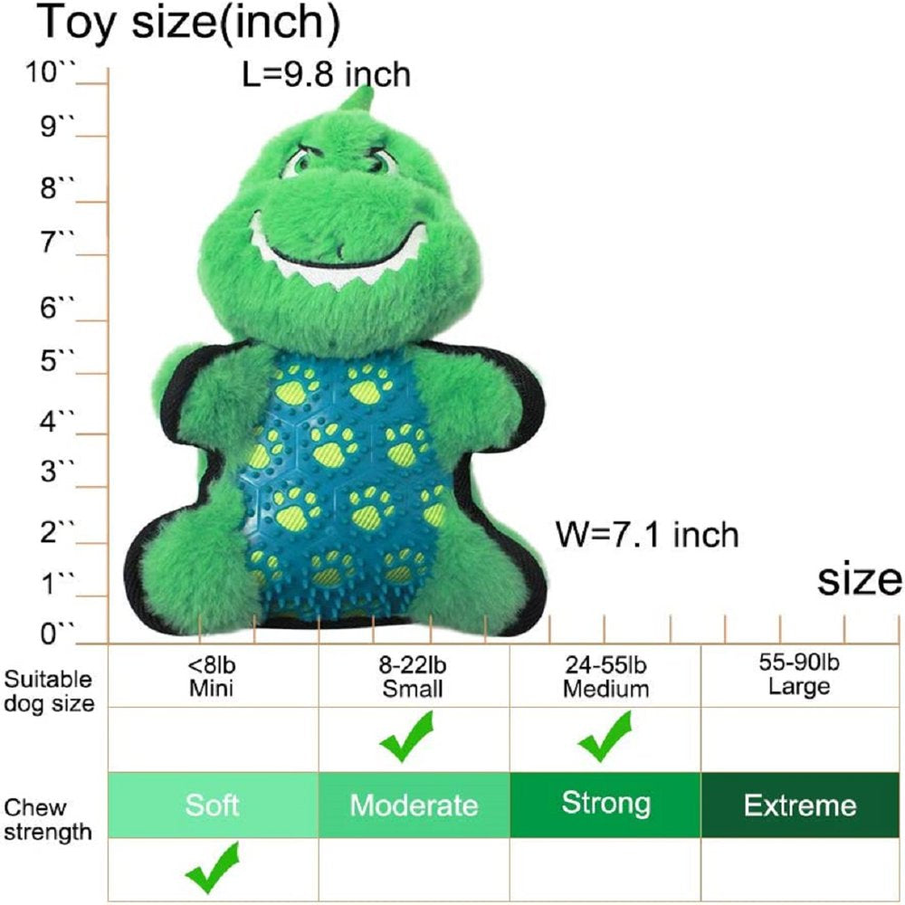 Metaku Durable Chew Toy for Dog - Dogs Puppy Teething Interactive Play Toy （Dinosaur Shape） Animals & Pet Supplies > Pet Supplies > Dog Supplies > Dog Toys Metaku   