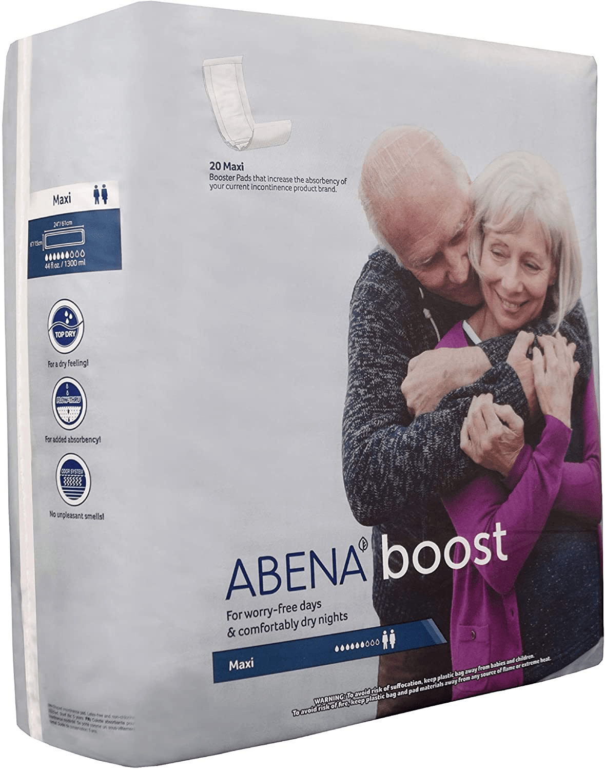 Abena BOOST Fluff Incontinence Pads - No Barrier/Flow-Through