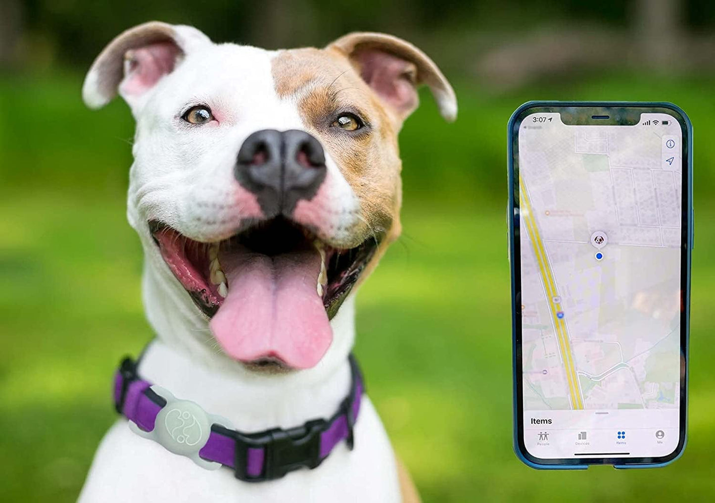 Abiwares Apple Airtag Case for Pets 2Pk Glow in the Dark Apple Airtag Case - Airtag Case for Collars, Backpacks, Luggage Anything with a Strap - GPS Tracker Case - Dogs Cats Pets Tracker Holder