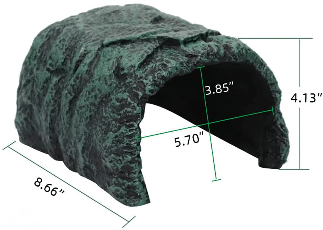 Abustle Pig Reptile Rock Hideout Reptile Rock Hide Cave, Aquarium Habitat Décor Rock Tortoise Hideout for Reptiles, Small Lizards, Turtles,Bearded Dragon Tortoise, Amphibians, Fish Animals & Pet Supplies > Pet Supplies > Reptile & Amphibian Supplies > Reptile & Amphibian Habitats Abustle pig   