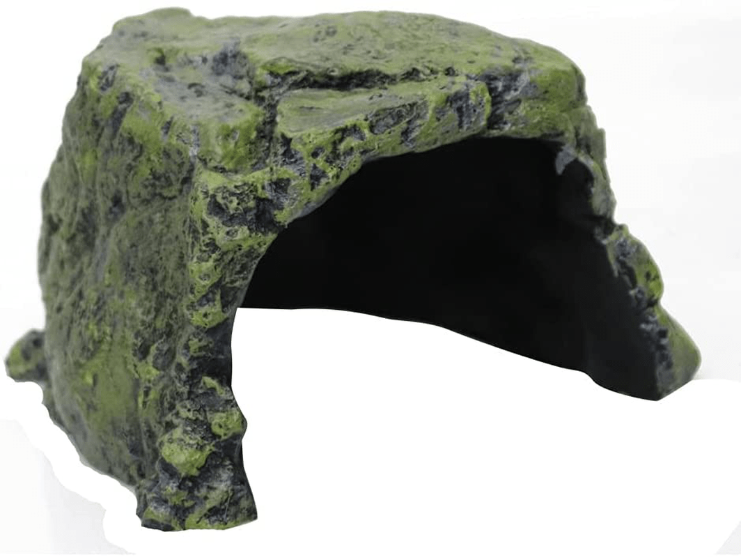 Abustle Pig Reptile Rock Hideout Reptile Rock Hide Cave, Aquarium Habitat Décor Rock Tortoise Hideout for Reptiles, Small Lizards, Turtles,Bearded Dragon Tortoise, Amphibians, Fish Animals & Pet Supplies > Pet Supplies > Reptile & Amphibian Supplies > Reptile & Amphibian Habitats Abustle pig N18  