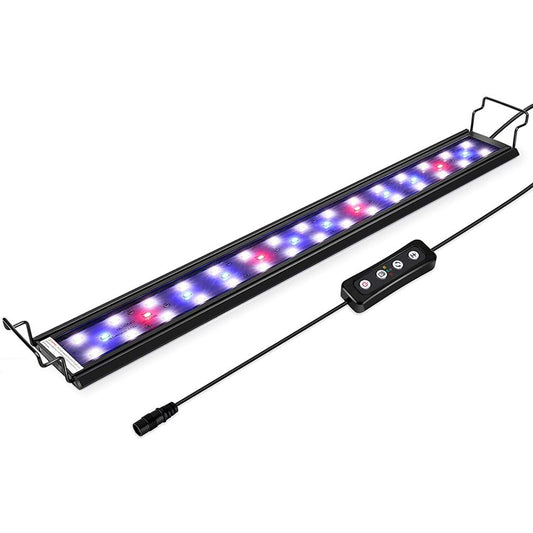 Hygger Aquarium Light for 18-24 Inch Fish Tank Freshwater Planted, 14W Full Spectrum LED Fish Tank Light with Adjustable Brackets, White Blue Red Leds, Timer Brightness Adjustable Animals & Pet Supplies > Pet Supplies > Fish Supplies > Aquarium Lighting Hygger 14W(18-24 Inch)  