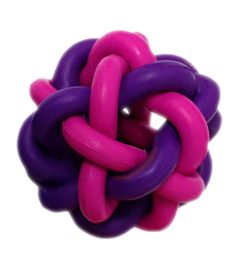 Multipet Nobbly Wobbly Interwoven Floating Ball Rubber Dog Fetch Toy, 4" Animals & Pet Supplies > Pet Supplies > Dog Supplies > Dog Toys Multipet International   