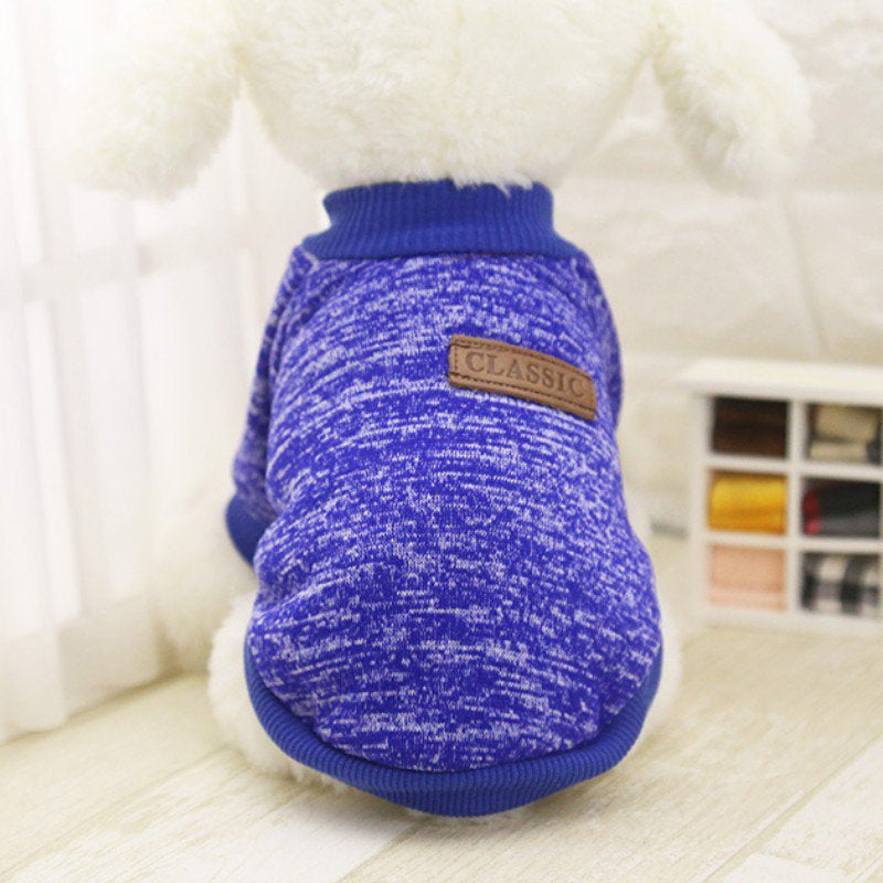 Pet Dog Warm Sweaters, Knitted Classic Pet Sweater Autumn Winter Warm Costume Pet Dog Cat Warm Coat Dog Classic Custome Knit Sweater Winter Clothes Apparel for Small Puppy,Coffee,Xs