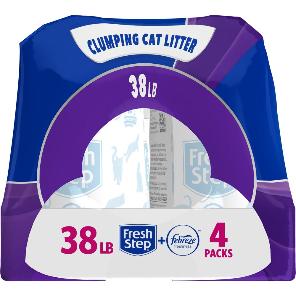 Fresh Step Multi-Cat Scented Litter with the Power of Febreze, Clumping Cat Litter, 38 Lbs Animals & Pet Supplies > Pet Supplies > Cat Supplies > Cat Litter The Clorox Company   