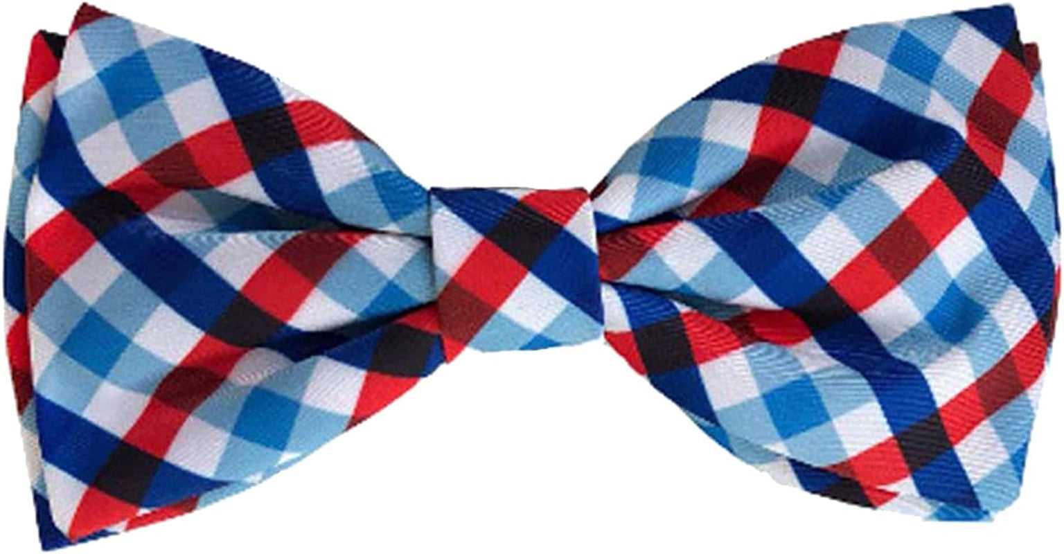 H&K Bow Tie for Pets | Picnic Check (Large) | 4Th of July Velcro Bow Tie Collar Attachment | Fun Bow Ties for Dogs & Cats | Cute, Comfortable, and Durable | Huxley & Kent Bow Tie Animals & Pet Supplies > Pet Supplies > Dog Supplies > Dog Apparel Huxley & Kent Large  