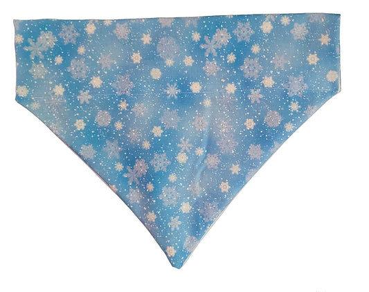 Snowflakes over the Collar Dog Bandana That Slips onto Their Existing Collar Size (Small) Animals & Pet Supplies > Pet Supplies > Dog Supplies > Dog Apparel Top Rocks Doggie Wear Small  