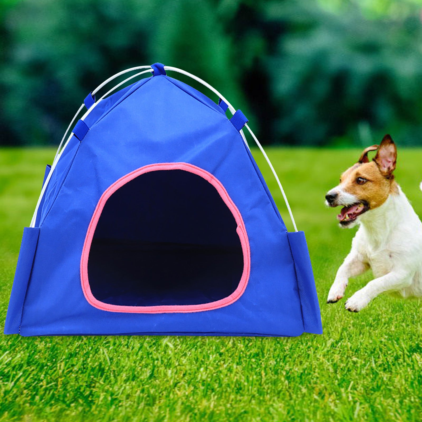 Breathable Washable Pet Puppy Kennel Dog Cat Folding Indoor Outdoor House Bed Animals & Pet Supplies > Pet Supplies > Dog Supplies > Dog Houses Follure Clothing Blue  