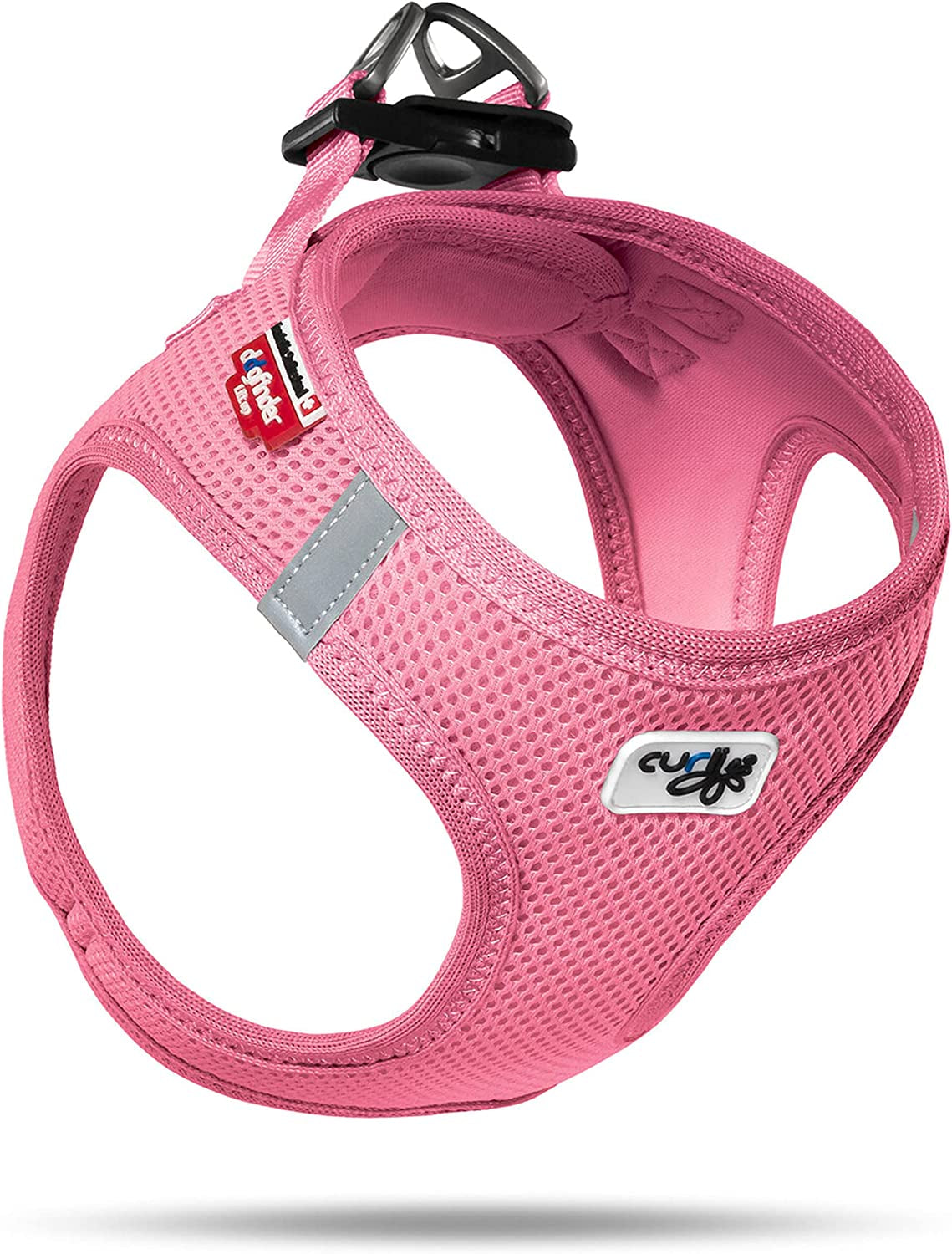 Curli Vest Harness Air-Mesh Dog Harness Pet Vest No-Pull Step-In Harness with Padded Black XS Animals & Pet Supplies > Pet Supplies > Dog Supplies > Dog Apparel Curli Pink 3X-Small 