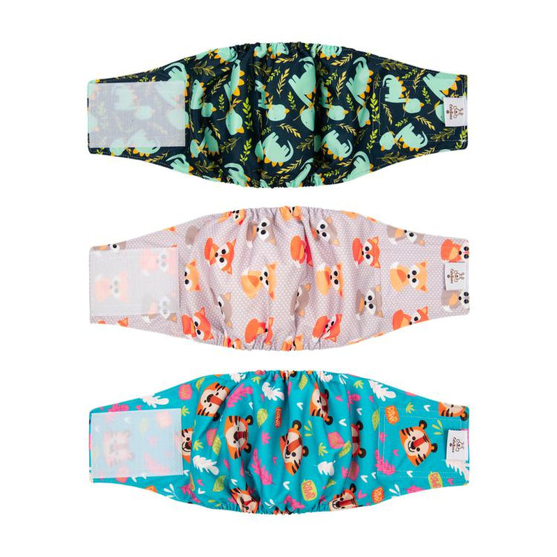 Cutebone Male Dog Diapers (3 Pack), High Absorbing Dog Belly Bands for Male Dogs, Washable Reusable Dog Male Wraps Animals & Pet Supplies > Pet Supplies > Dog Supplies > Dog Diaper Pads & Liners HUAPIN   