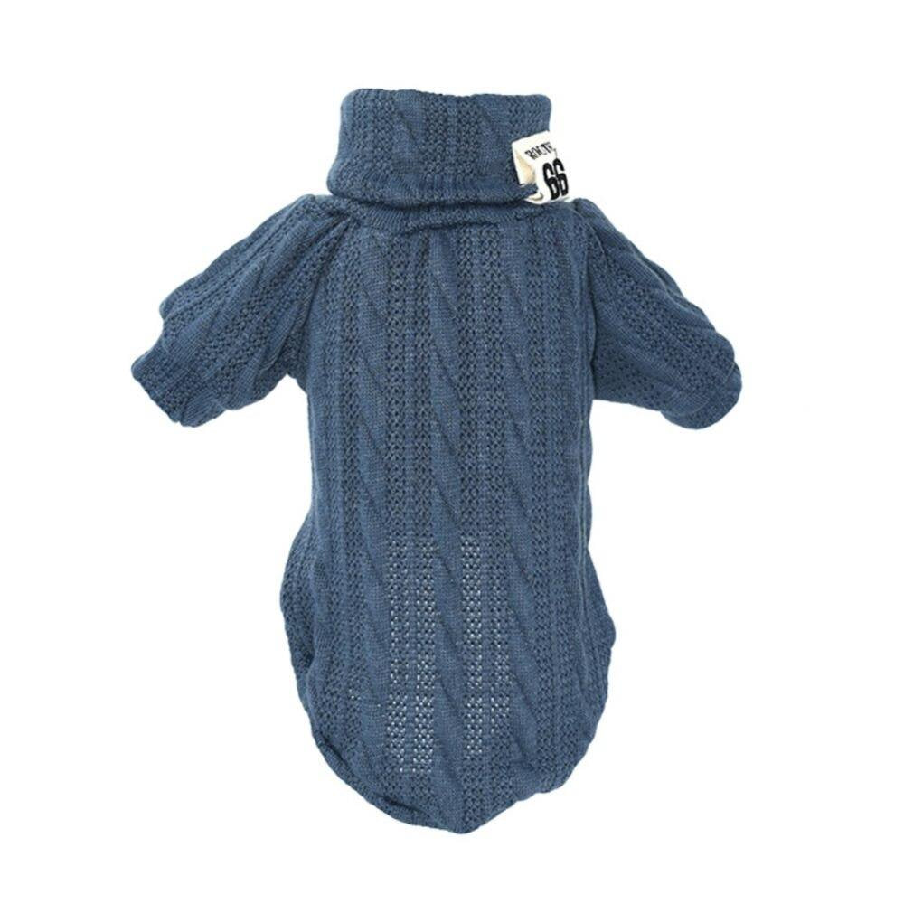 Malisata Winter Dog Knitted Warm Sweaters Coat Pet Thick Clothes Puppy Cozy Apparel Animals & Pet Supplies > Pet Supplies > Dog Supplies > Dog Apparel Malisata XS Blue 