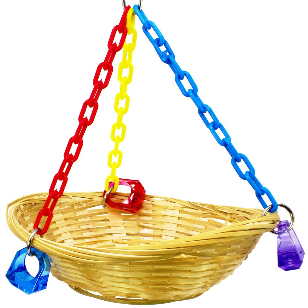 Bonka Bird Toys 1914 Basket Swing Bird Toy. Animals & Pet Supplies > Pet Supplies > Bird Supplies > Bird Toys Bonka Bird Toys   