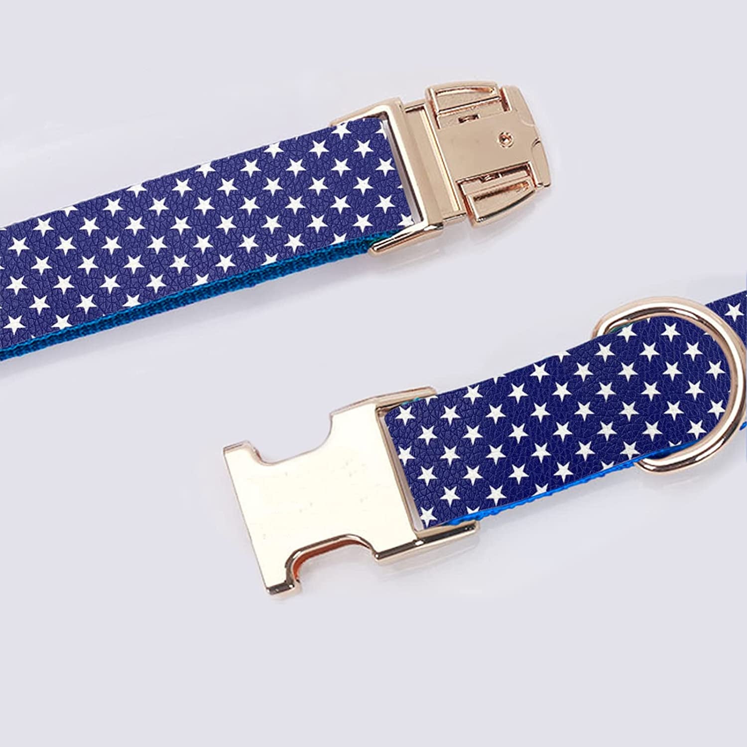 Wondrella American Flag Dog Collar, Cute Bowtie Dog Collars with Metal Buckle, Blue Pet Collar Bow Tie for Meduim Dogs Animals & Pet Supplies > Pet Supplies > Dog Supplies > Dog Apparel Wondrella   