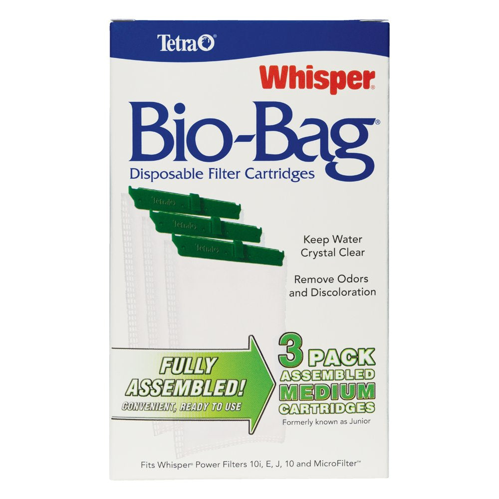 Tetra Whisper Bio-Bag Disposable Filter Cartridges 3 Count, for Aquariums, Medium Animals & Pet Supplies > Pet Supplies > Fish Supplies > Aquarium Filters Spectrum Brands   