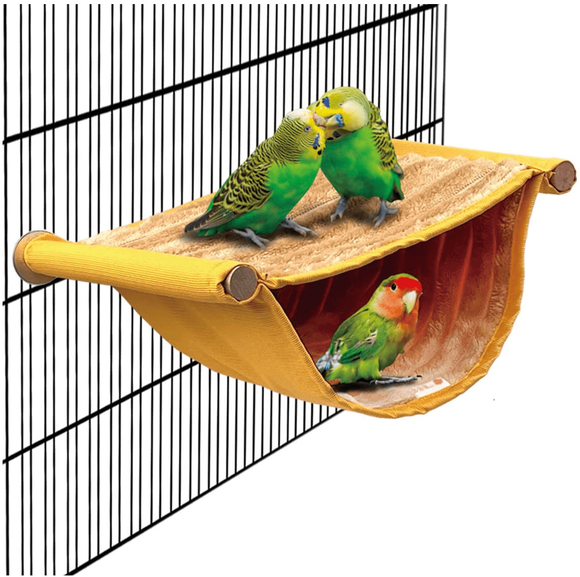 Acceleah Bird Nest House Winter Warm Parrot House Bed Hammock Tent Toy Bird Cage Perch Stand for Parrots Budgies Parakeet Cockatiels Lovebird Cockatoo Finch Hamster Chinchilla Animals & Pet Supplies > Pet Supplies > Bird Supplies > Bird Cages & Stands AcceLeah   