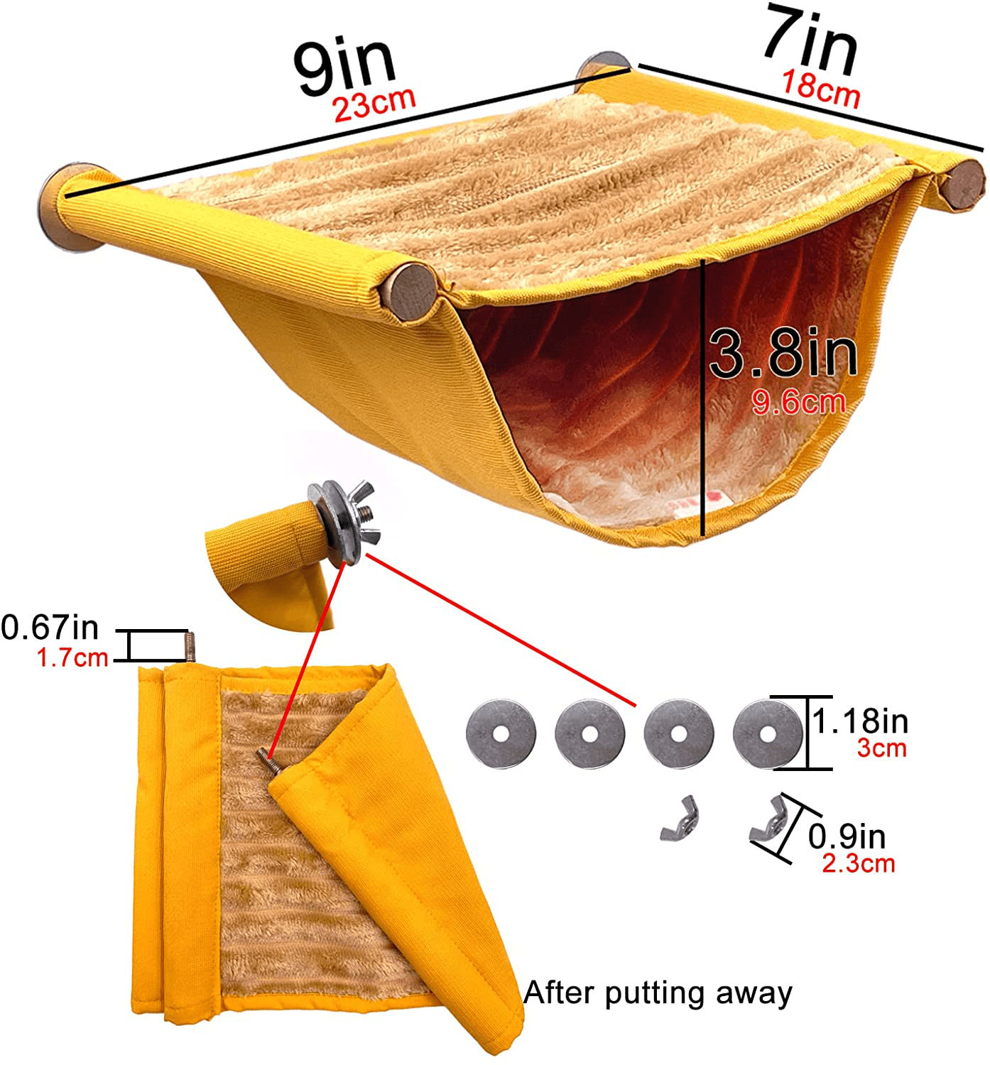 Acceleah Bird Nest House Winter Warm Parrot House Bed Hammock Tent Toy Bird Cage Perch Stand for Parrots Budgies Parakeet Cockatiels Lovebird Cockatoo Finch Hamster Chinchilla Animals & Pet Supplies > Pet Supplies > Bird Supplies > Bird Cages & Stands AcceLeah   