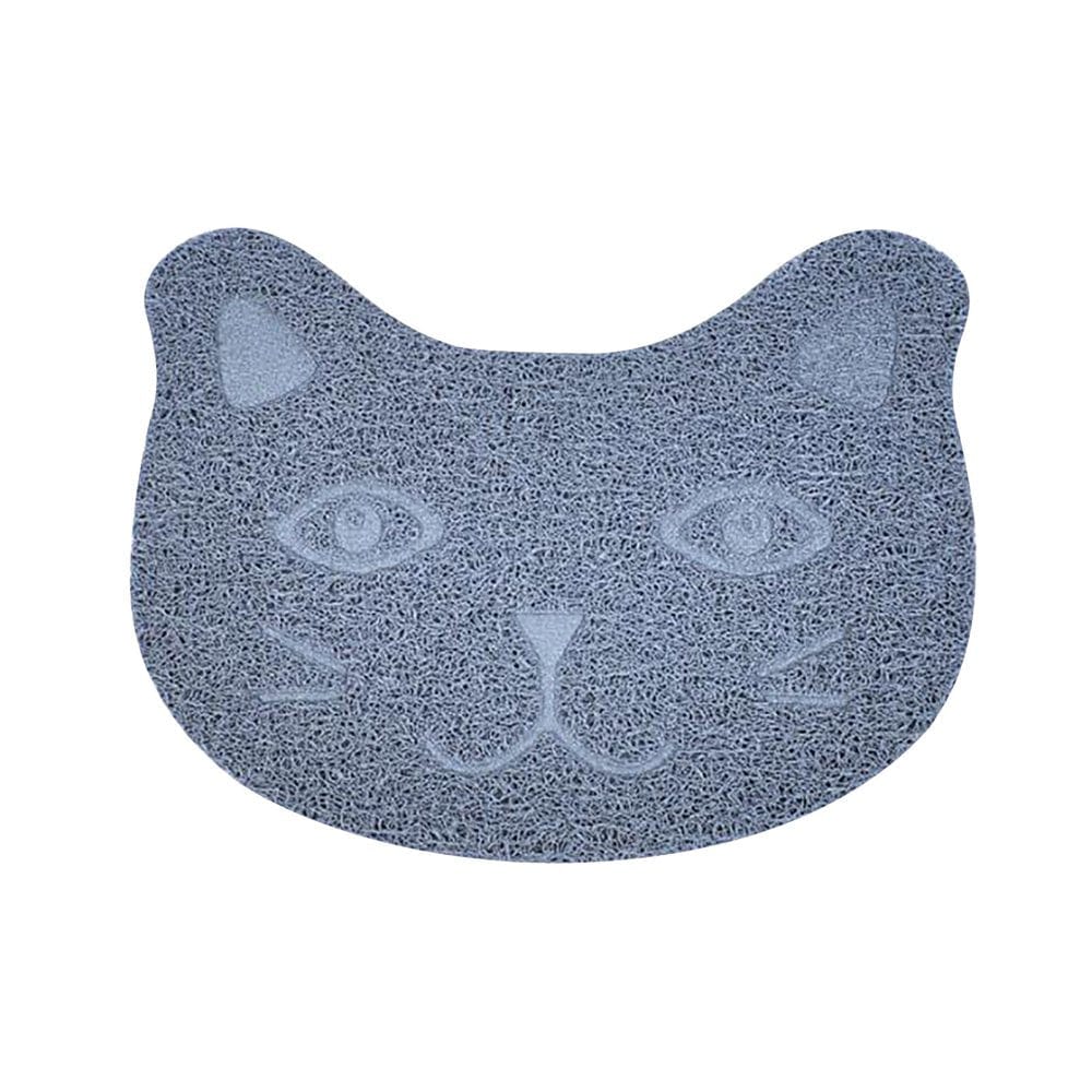 Accessories for Pets Kitty Cat Small Rug Mat Mat Control Indoor Mess Litter Scatter Kitty Boxes Carpet to Litter Mat and Washable Litter Pet for Pet Supplies Animals & Pet Supplies > Pet Supplies > Cat Supplies > Cat Litter Box Mats Pets Accessory One Size Gray 