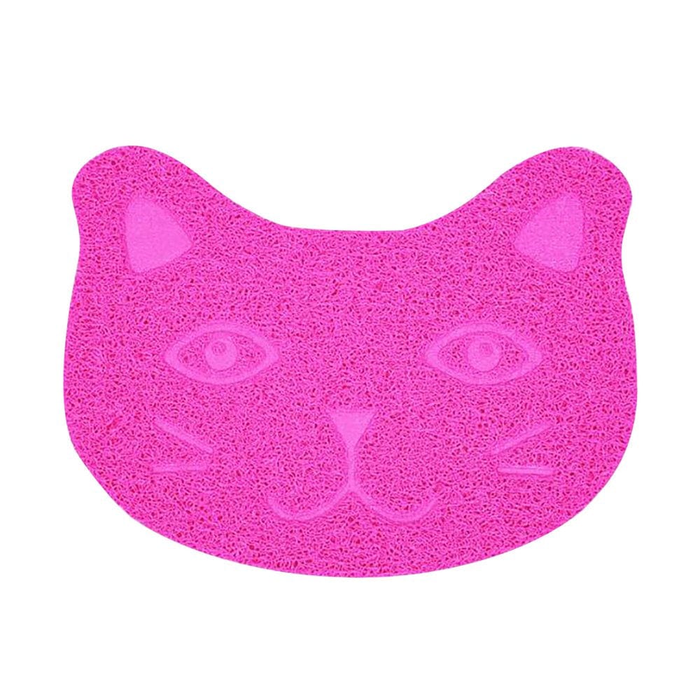 Accessories in Pets Dogs Kitty Cat Small Rug Mat Mat Control Indoor Mess Litter Scatter Kitty Boxes Carpet to Litter Mat and Washable Litter Pet for Pet Supplies Animals & Pet Supplies > Pet Supplies > Cat Supplies > Cat Litter Box Mats Pets Accessory One Size Hot Pink 