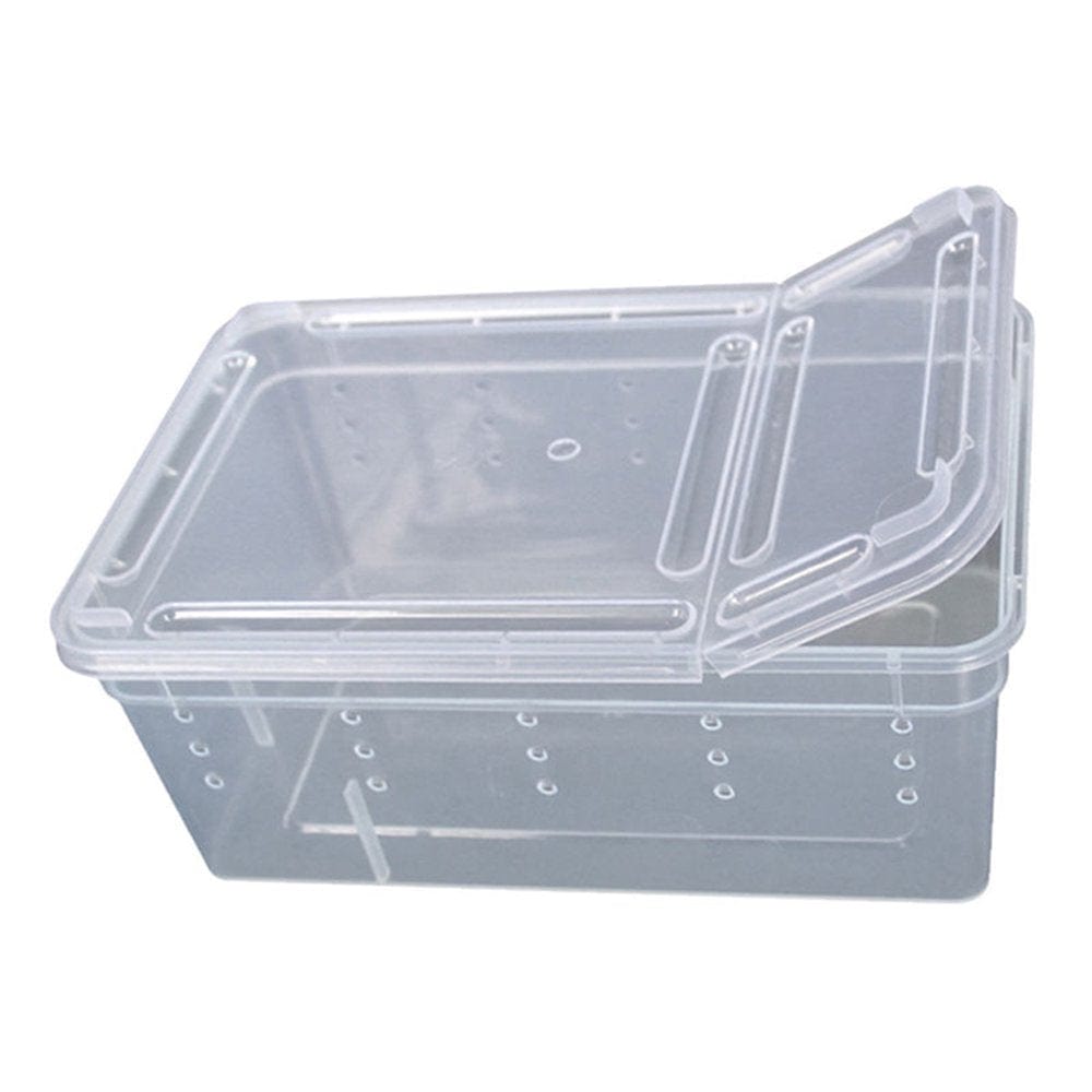 Accieey Transparent Plastic Amphibian Insect Reptile Breeding Box Transport Feeding Case Animals & Pet Supplies > Pet Supplies > Reptile & Amphibian Supplies > Reptile & Amphibian Food Accieey   