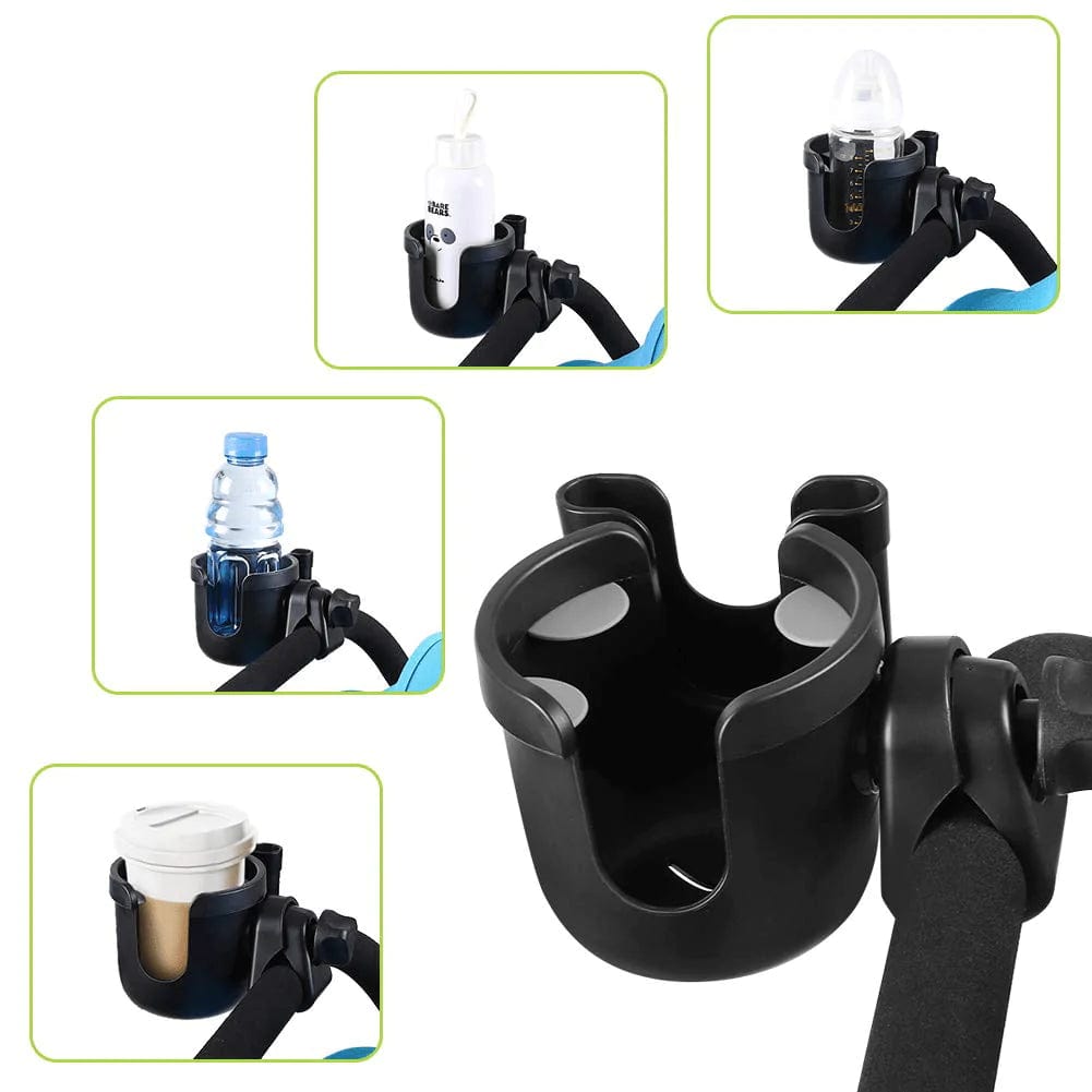 Universal Bottle Holder 2-in-1 Stroller Cup Holder with Phone