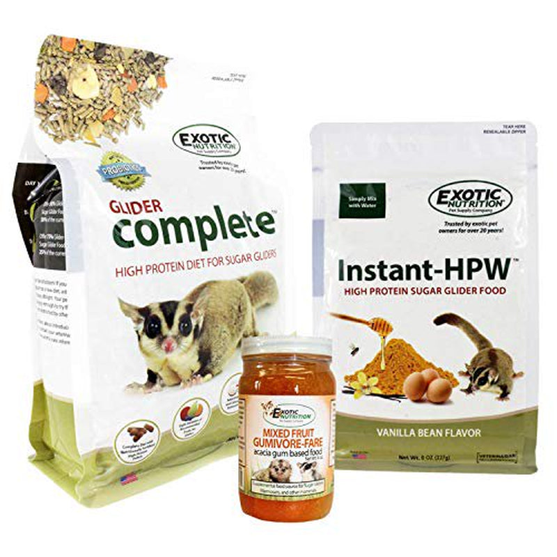 Exotic Nutrition Sugar Glider Deluxe Food Starter Package Animals & Pet Supplies > Pet Supplies > Small Animal Supplies > Small Animal Food Exotic Nutrition   