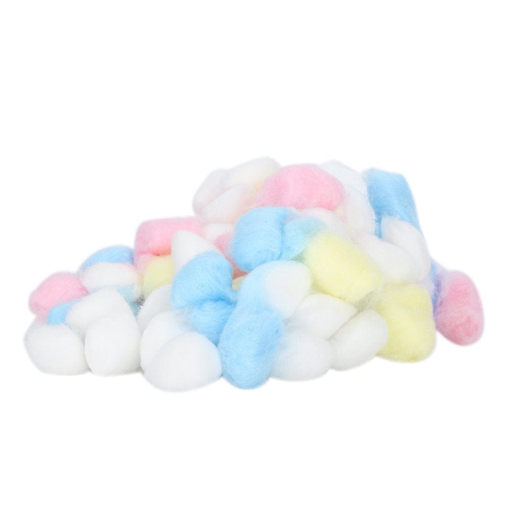ACOUTO Hamster Warm Bedding, Hamster Cotton Balls, Hamster Cotton Balls Filler Colorful Natural Cotton Warm Bedding for Small Animals House