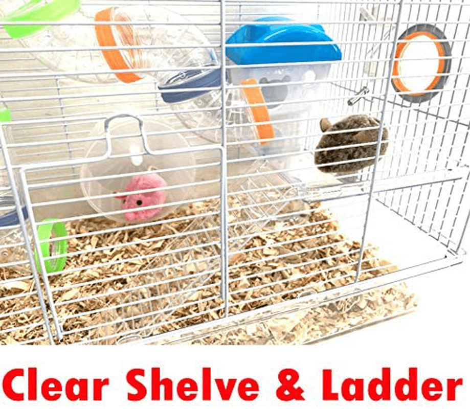 Acrylic Clear 2-Levels Hamster Home Habitat Rodent Gerbil Mouse Mice Rats Small Animal Critter Cage Animals & Pet Supplies > Pet Supplies > Small Animal Supplies > Small Animal Habitats & Cages Mcage   