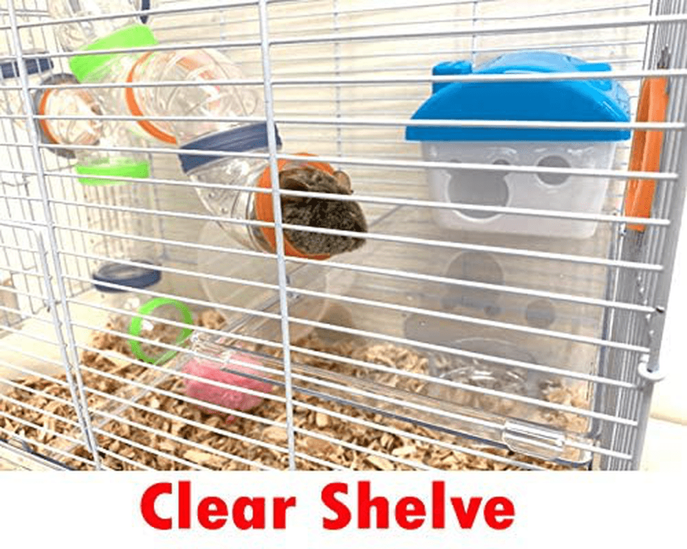 Acrylic Clear 2-Levels Hamster Home Habitat Rodent Gerbil Mouse Mice Rats Small Animal Critter Cage Animals & Pet Supplies > Pet Supplies > Small Animal Supplies > Small Animal Habitats & Cages Mcage   