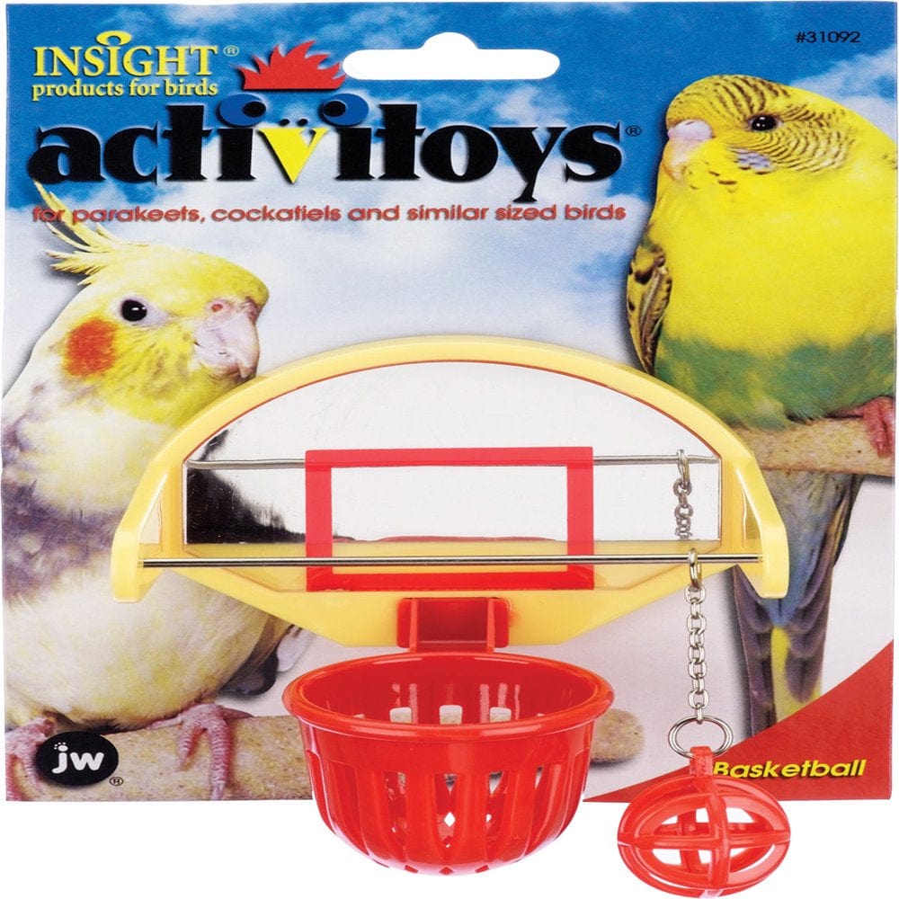 ACTIVITOYS BIRDIE BASKETBALL BIRD TOY Animals & Pet Supplies > Pet Supplies > Bird Supplies > Bird Toys JW - Dog/Cat/Aquatic 4" x 2.5" x 4.5"  