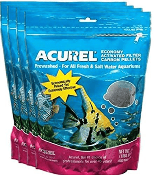 Acurel LLC Economy Activated Filter Carbon Pellets, 12-Pound (4 Packages, 3 Pounds Each) Animals & Pet Supplies > Pet Supplies > Fish Supplies > Aquarium Filters Acurel   