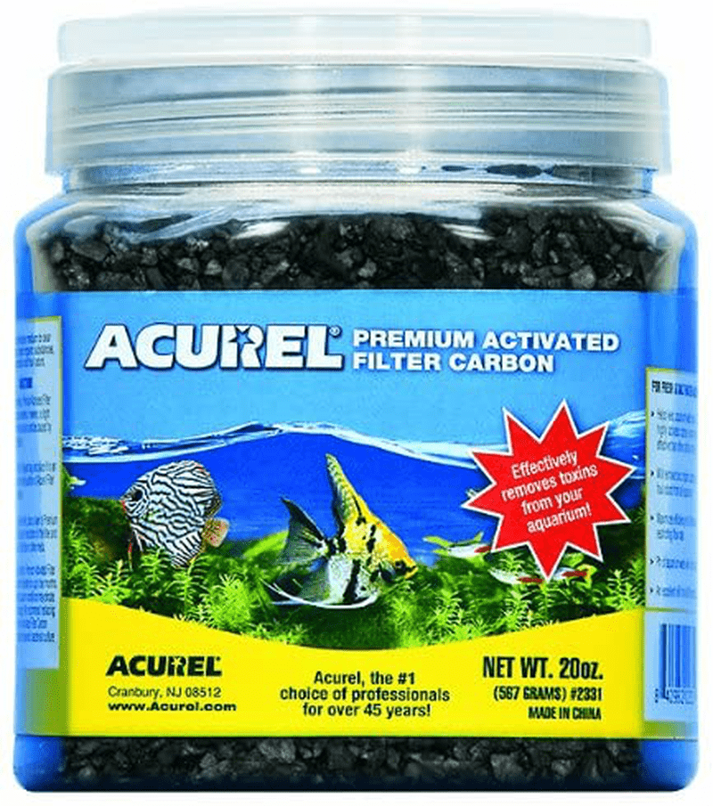 Acurel Premium Activated Filter Carbon Granules for Aquariums and Ponds Animals & Pet Supplies > Pet Supplies > Fish Supplies > Aquarium Filters Acurel LLC 20-Ounce  