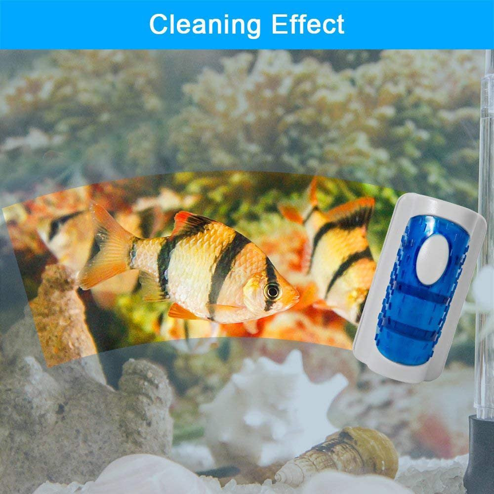 Magnetic Aquarium Fish Tank Scraper Glass Cleaner Scrubber Floating Clean Brush Animals & Pet Supplies > Pet Supplies > Fish Supplies > Aquarium Cleaning Supplies Namotu   