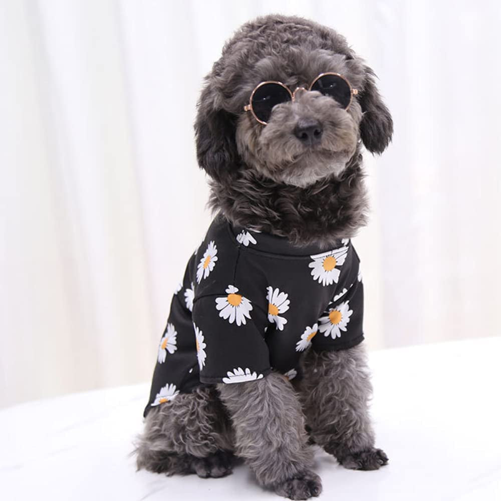 Xs Dog Clothes for Small Dogs Girl Sebaoyu Pet Puppy Shirts Chiuahaha Female Clothes Outfit Summer Fall Dog Costume Doggie Cat Clothing for French Bulldog Yorkie Breed (XS) Animals & Pet Supplies > Pet Supplies > Dog Supplies > Dog Apparel Sebaoyu   