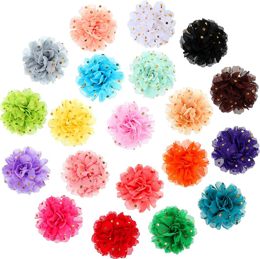 20 Pieces Pet Collar Flowers Multi-Color Dog Charm Flowers Pet Flower Bow Ties Removable Dog Flowers Attachment for Puppy Pet Dog Cat Collar Grooming Accessories, 20 Colors Animals & Pet Supplies > Pet Supplies > Dog Supplies > Dog Apparel MTLEE   