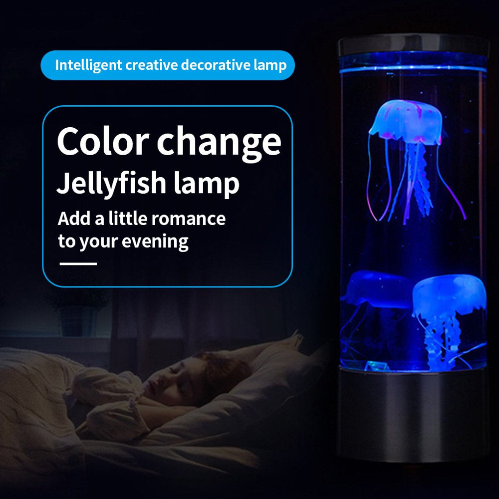 Tureclos Aquarium Jellyfish Light Fishtank Decorative Colorful LED Jellyfish Lamp Aquarium Ornament Animals & Pet Supplies > Pet Supplies > Fish Supplies > Aquarium Lighting TureClos   