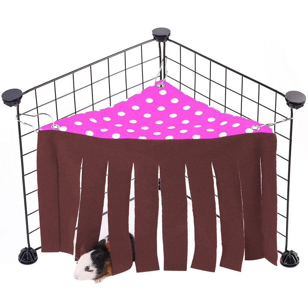 Pet Enjoy Guinea Pig Hammock Hideout,Hamster Hideaway Corner Small Animals Toys Cage Accessories Funny Habitat Tent for Guinea Pigs Chinchillas Hedgehogs Small Pets Animals & Pet Supplies > Pet Supplies > Small Animal Supplies > Small Animal Habitats & Cages Pet Enjoy   