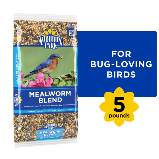 Audubon Park Mealworm Blend Wild Bird Food, New, 5 Lb. Bag Animals & Pet Supplies > Pet Supplies > Bird Supplies > Bird Food Global Harvest Foods Ltd.   